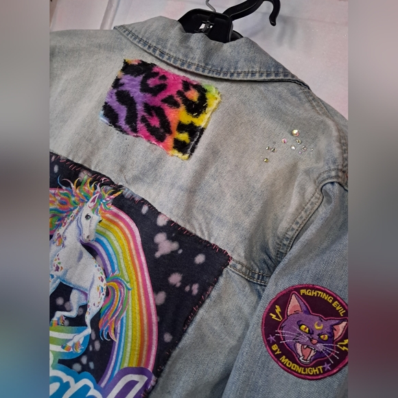 Lisa Frank- custom RAGE Jacket- NEW CUFFS! KAWAII Lisa Frank themed- PRICE FIRM - Picture 4 of 10
